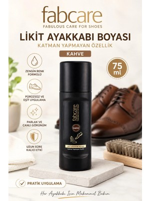Fabcare Likit Ayakkabı Boyası Kahve 75 ml – Katman Yapmayan Parlak Bakım