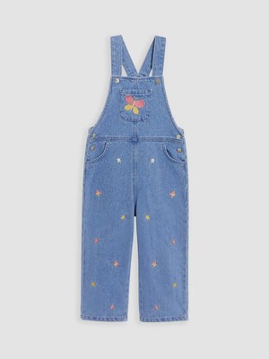 LC Waikiki Nakışlı Kız Çocuk Jean Salopet (W6)