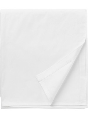 IKEA Çift Kişilik Beyaz Lastiksiz Çarşaf 150X260 cm - Pamuklu Yumuşak Doku - Yatak Çarşafı