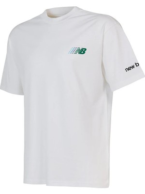 New Balance MNT1644 Beyaz Erkek Tişört
