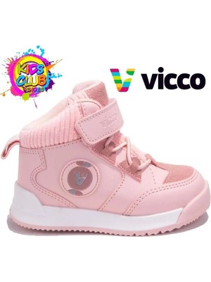 Vicco Hippi Phylon Kauçuk Taban Ortopedik Çocuk Bot Pudra