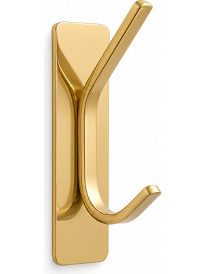 Microcase Yapışkanlı Metal Banyo Mutfak Eşya Havlu Vb Ürün Askılığı Gold 1 Adet AL002