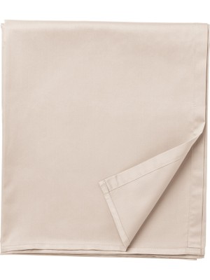 IKEA Battal Boy Bej Lastiksiz Çarşaf 240X260 cm - Pamuklu Yumuşak Doku - Yatak Çarşafı