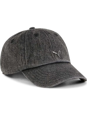 Puma Wardrobe Ess Metal Dad Siyah Şapka 025968 01