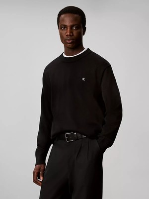 Calvin Klein Erkek Regular Fit Bisiklet Yaka Uzun Kol Pamuklu Siyah Sweatshirt LV04RH325G-UB1