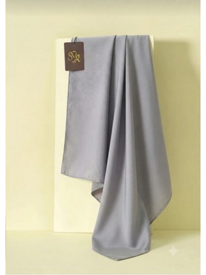 Flora Tekstil Kristal Eşarp Parlak Saten Dokulu Tesettür Abiye Eşarp 95X95 cm
