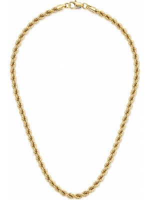 Serelya cm Burgu Zincir Model Gold Renk 50 cm Kadın Kolye