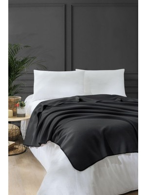 Quattro Home  Bloom Polar Battaniye - Siyah