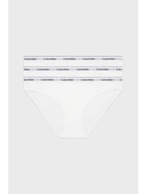 Calvin Klein Kadın Marka Logolu Rahat Kesim Beyaz Külot
