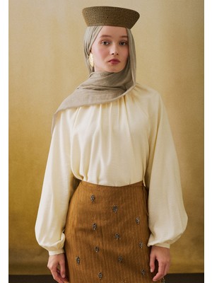 Fresh Scarfs Işıltılı Vual Şal Toprak