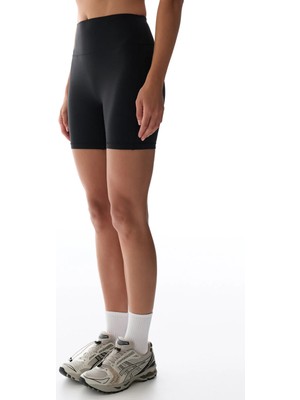 Penti Lycra Siyah Cream Hafif Destek Yüksek Bel Kısa Tayt