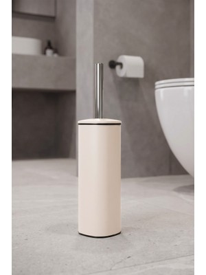 Digithome Metal Tuvalet Klozet Fırçası Krem - THN62043