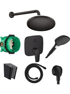 Hansgrohe Talis E Ankastre Duş Seti Satin Siyah