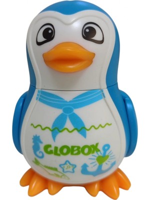 Globox Kalemtraş+Silgi (Penguen) ( Mavi  )