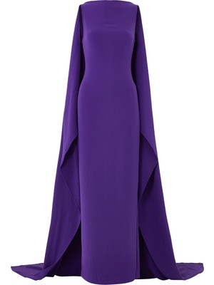 Solace London Kaila Maxi Elbise - Mor