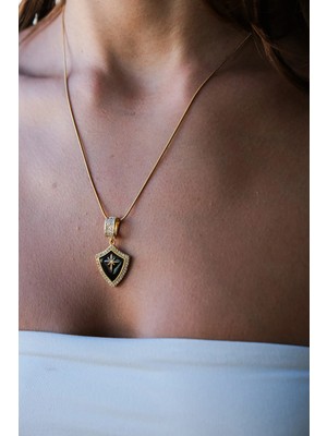Serenite Collection Yıldız Çelik Kolye