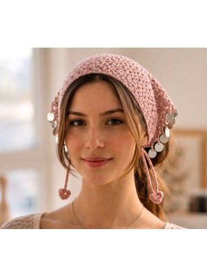Lapka Design El Ötgüsü Pullu Bandana