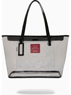 Sprayground Fully Clear Sharks In Paris Şeffaf Pvc Tote Çanta