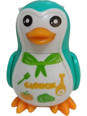 Globox Kalemtraş+Silgi (Penguen) ( Yeşil  )