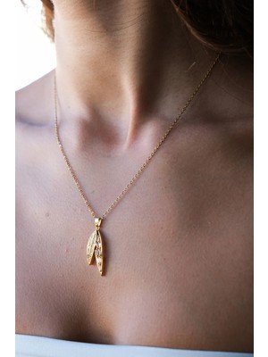 Serenite Collection Leaf Çelik Kolye