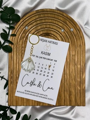 Bul Bir Hediye Istiridye Anahtarlık 10 Adet Nişan,kına ,nikah, Söz Hediyelik