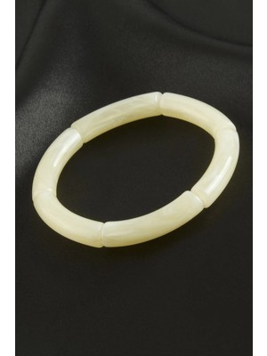 Zero Land Spt-Gld Zr Model Silindir Plastik Bileklik Limon Rengi
