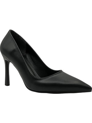 Rella Stiletto Kadın 9 cm Topuklu Siyah Ayakkabı