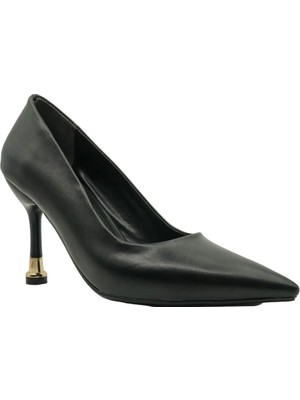 Rella Stiletto Kadın 9 cm Topuklu Siyah Ayakkabı