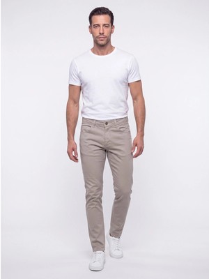 White Stone Gri Dynamic Fit Erkek Chino Pantolon