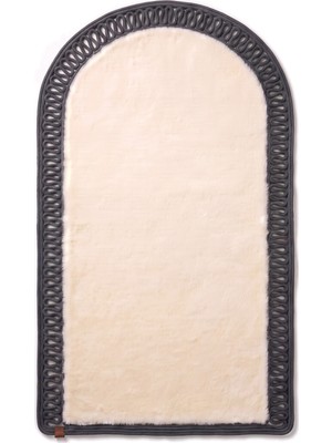 Merplush Mihraplı Peluş Seccade 75X130 cm Süet Taban Yıkanabilir Yumuşak Namaz Halısı
