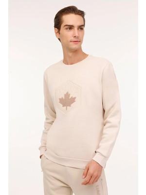 Lumberjack ml Aron 16SD4001 4pr Taş Rengi Erkek Sweatshirt