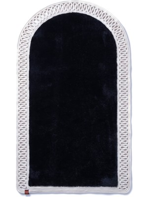 Merplush Mihraplı Peluş Seccade 75X130 cm Süet Taban Yıkanabilir Yumuşak Namaz Halısı