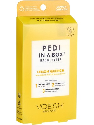 Voesh New York Pedi In A Box Basic Pedikür 3 Adımlı Set Limon