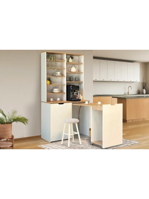 Vivense Flexa Katlanabılır Masalı Kahve Kösesi, Karinasedef, 70 cm