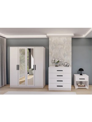 Vivense Avanos Genç Odası Dolap Takımı, 4 Kapaklı, Gm 901