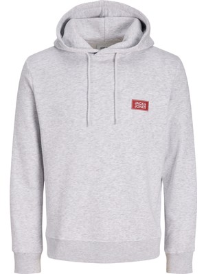 Jack & Jones Erkek Gögüs Baskili Regular Fit Kagüsonlu Sweatshirt - Rush