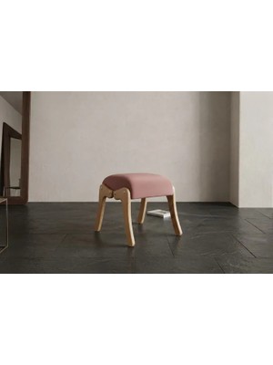 Vivense Asedia Kontes Puf, Pembe Naturel