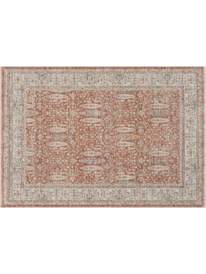 Vivense Vintage Eskitme Desenli Dokuma Makine Halısı, Terra, 160X240, 10207