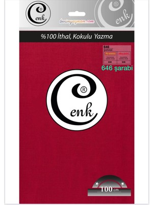 3001 Cenk 100 cm Düz Poşetli Yazma
