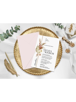 Düğün, Nikah, Nişan, Kına Davetiyesi