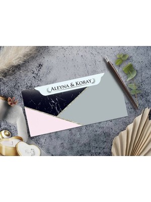 Düğün, Nikah, Nişan, Kına Davetiyesi (100 Adet)
