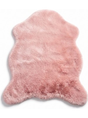 Merplush Peluş Post Halı 70X100 cm Süet Taban Yumuşak Kürk Görünümlü Yatak Odası Halısı