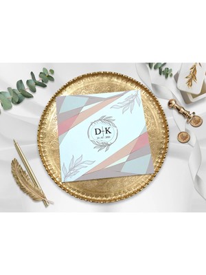 Düğün, Nikah, Nişan, Kına Davetiyesi (100 Adet)