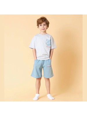 Dereff Yaprak Desen Şortlu Takım 9-10 Yaş
