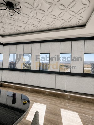 Fabrikadan Perde Esperanza Plise Perde Taş 50 x 100 cm Üst Sınır Özel Ölçü