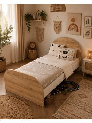 Afilli Ildır Tek Kişilik Karyola Beyaz MDF 90X190 Modern Tasarım ile Şık Görünüm