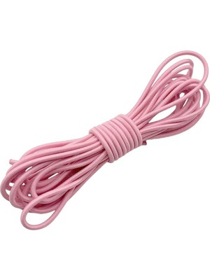 Pembe 5 Metre 2 mm Yuvarlak Lastik