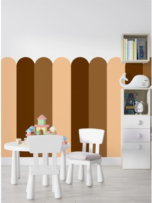 S Digital Çit Görünümlü Renkli Duvar Panel Sticker - 2 Ölçü ve 10 Renk Seçeneği - Çocuk ve Bebek Odası Dekoru