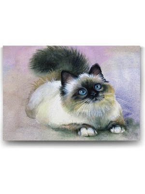 Boya Kedi Tablosu - 140X100CM