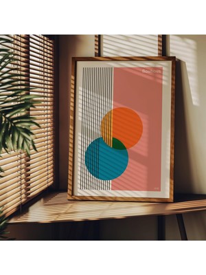 Bauhaus Çerçevesiz Poster, Modern Dekoratif Çerçevesiz Poster, Tablo, Bauhaus-15, 21 x 30